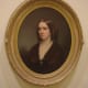 “Portrait of Ellen Harper Walters” (ca. 1859) by George Augustus Baker (American) 1821-1880. Made with oil on fabric.