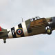 The Gruman Wildcat. Known in the British Navy as the Martlet, this was an early aircraft carrier based fighter which first saw service in 1940. It was in a Martlet, that Eric Brown shot down two German patrol aircraft in 1941.