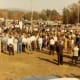 Some of the 25,000 people at Big Cedar to hear President John F. Kennedy