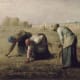 Jean-François Millet - Gleaners, 1857. This is a realist painting. You may want to compare it with modern art.