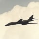 A B-1B in flight, May 13, 1989.