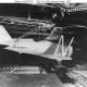 A parasite aircraft inside the USS Akron, 1932.