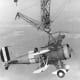 A Sparrowhawk attached to its mother ship, the USS Macon.