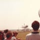 The STS Enterprise arrives at Dulles IAP atop a Boeing 747, 1983