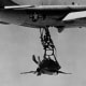 A XF-85 Goblin attached to its mother ship, an EB-29.