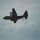 Paratroopers of the 82nd Airborne Division jumping out of a C-130, Andrews AFB, MD.