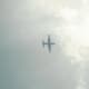 A C-130 in flight.