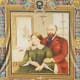 A large tapestry Of Saints Louis and Zelie Martin from their canonization ceremony