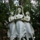 "The sculpture is modeled after a tempera painting and a gesso relief of the same scene, The Three Graces and Venus Dancing before Mars (c. 1797) by Antonio Canova."