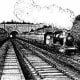 The old railway line in Staple Hill, Bristol of how it looked back in 1965 before it was decommissioned.