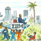 This is a 2013 illustration of tech companies "having their eye" on the African continent.