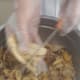 Chopping of Banana Peels