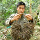 Patrol team with wire snares collected in saola habitat, central Laos (Nakai-Nam Theun National Protected Area), 2009. © William Robichaud