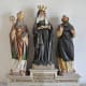 This altar with hand carved statues of the three siblings is from Würtemburg, Germany.