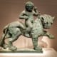 Bronze statue from 1st century BCE Timna, modern say Yemen. Depicts the Greek god Dionysus, god of wine.