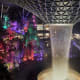 Team Lab created a luminous forest in the Changi Airport in Singapore.