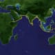 Gold pathways are migration lines. Note the North and South lines at Oceana (from Joseph Birdsell).