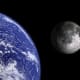 Comparison between earth and moon