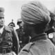 Famed German General Erwin Rommel inspecting Indian troops under his command. Note the traditional Pagri turban headdress, worn by the soldiers.