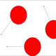 Particle diagram of a gas. Don't forget to show the movement of the particles