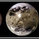 Family portrait of Jupiter's four largest moons, the "Galilean" moons: Io, Europa, Ganymede, Callisto. Click link below for detailed info about each moon: