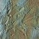 Icebergs of Europa. Tidal forces of Jupiter and other moons tugging on Europa causes flexing and cracking. Sometimes, icebergs shift and rotate, riding on slush that oozes to the surface.