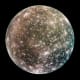 Callisto is the last of the four "Galilean" moons discovered by astronomer Galileo Galilei in the 17th century. It's about the size of Mercury, another rocky world with a dusting of ice.