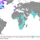 This map shows countries where English is either the national language or an official language.
