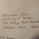Admissions Office