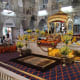 inside Gurudwara Sis Ganj, the prayer hall.