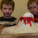 Paint (with acrylic paint), seal the volcano, and enjoy some baking soda and vinegar eruptions!