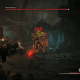 Picking up the treasure starts the first fight with the Root Horror.