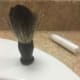 The badger hair brush, perfect for spreading shaving cream and making you into an insufferable boor.