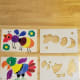 Each color guide has a corresponding stencil.
