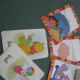 Flash cards with simple words are great for vocabulary development.