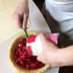 Use a rubber spatula to get all the filling from the can.