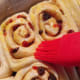Brush the rolls with egg wash and bake for 20-25 minutes or until rich golden brown.