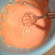 The chocolate hazelnut cream all whisked up.