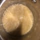 Making the caramel with the butter and sugar.