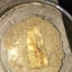 Coat the bananas with brown sugar.