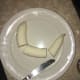 Cut the bananas into thirds