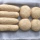 Egg brushed and sesame seed sprinkles