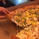 Close-up of the freshly-baked slice!