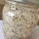 Pop a lid on the container and shake the fire out of it - really go to town. This will help emulsify the dressing and hold it so it will coat your greens or vegetables.