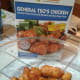 Pour chicken into bowl