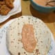 The chipotle mayo has such a nice pink color. You can smell the spices and heat when you spread it on the tortilla.