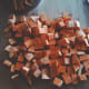 Cut the sweet potatoes into cubes.
