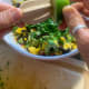Fresh lime adds zest and brightness. Squeeze the lime juice directly into the salsa.