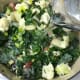 Add the water after all the vegetables have cooked and add in the bouillon cubes and seasoning.