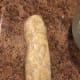 This is what two sticks of garlic herb butter looks like as a log. I think its great to keep on hand for cooking as you can add a slice to almost anything.